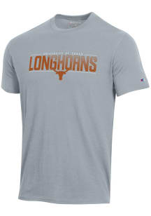 Champion Texas Longhorns Grey Stadium Short Sleeve T Shirt