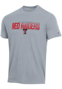 Champion Texas Tech Red Raiders Grey Stadium Short Sleeve T Shirt