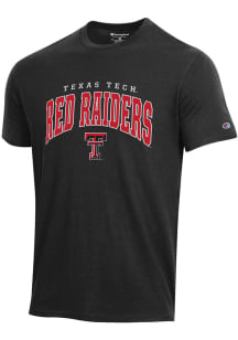 Champion Texas Tech Red Raiders Black Stadium Short Sleeve T Shirt