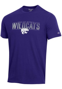Champion K-State Wildcats Purple Stadium Short Sleeve T Shirt
