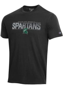 Champion Michigan State Spartans Black Stadium Short Sleeve T Shirt