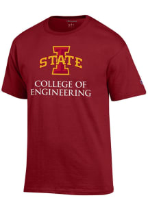 Champion Iowa State Cyclones Cardinal College of Engineering Short Sleeve T Shirt