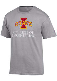 Champion Iowa State Cyclones Grey College of Engineering Short Sleeve T Shirt