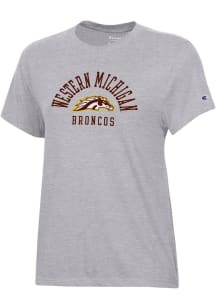 Champion Western Michigan Broncos Womens Grey Core Short Sleeve T-Shirt