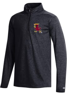 Champion Iowa State Cyclones Youth Black Field Day Long Sleeve Quarter Zip Shirt