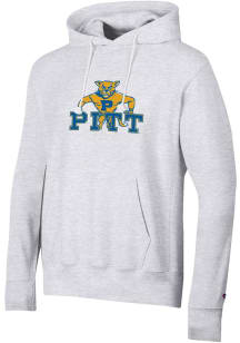 Champion Pitt Panthers Mens Grey Vintage Long Sleeve Hoodie