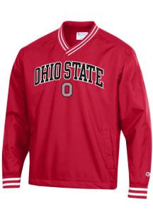 Champion Ohio State Buckeyes Mens Red Scout Pullover Jackets