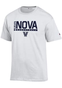 Champion Villanova Wildcats White 2022 BASKETBALL WHITEOUT Short Sleeve T Shirt