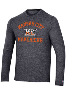 Champion Kansas City Mavericks Black Tri-blend Long Sleeve Fashion T Shirt