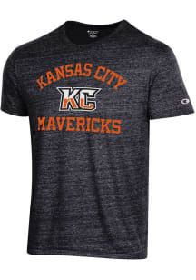 Champion Kansas City Mavericks Black Tri-blend Short Sleeve Fashion T Shirt