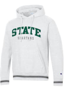 Champion Michigan State Spartans Mens Grey Higher Ed Long Sleeve Hoodie