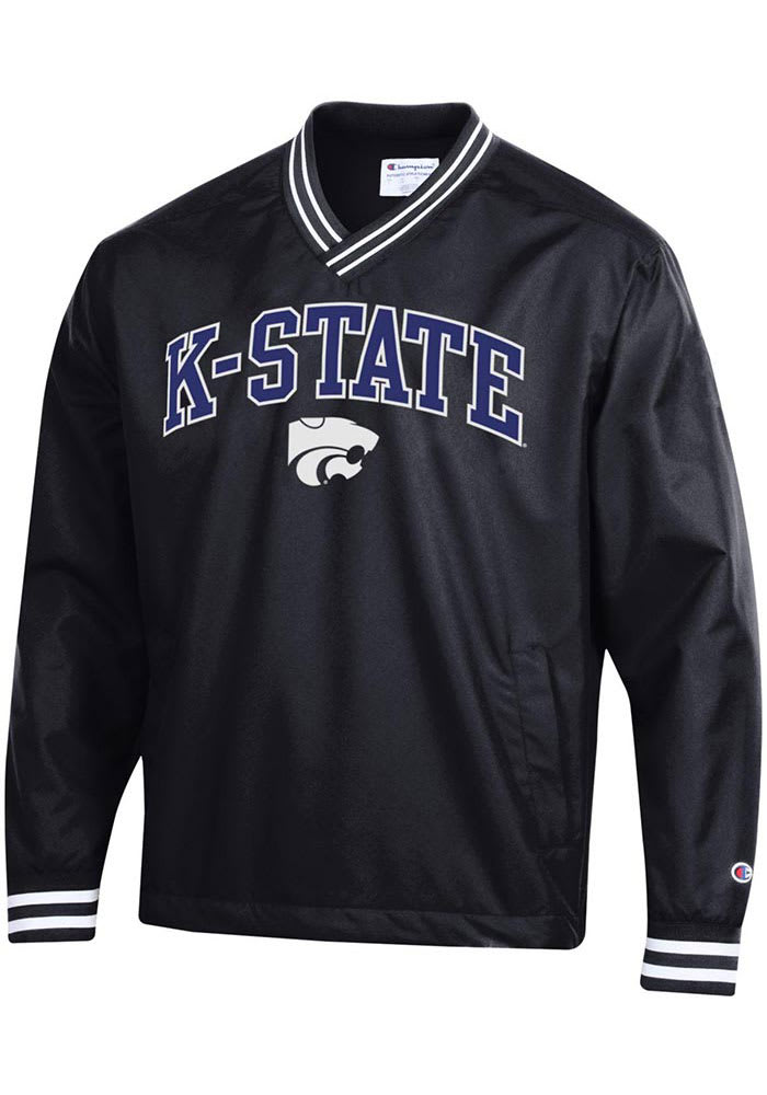 Champion K-State Wildcats Mens Black Scout Pullover Jackets