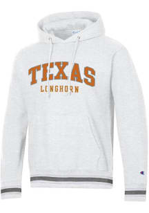 Champion Texas Longhorns Mens Grey Higher Ed Long Sleeve Hoodie