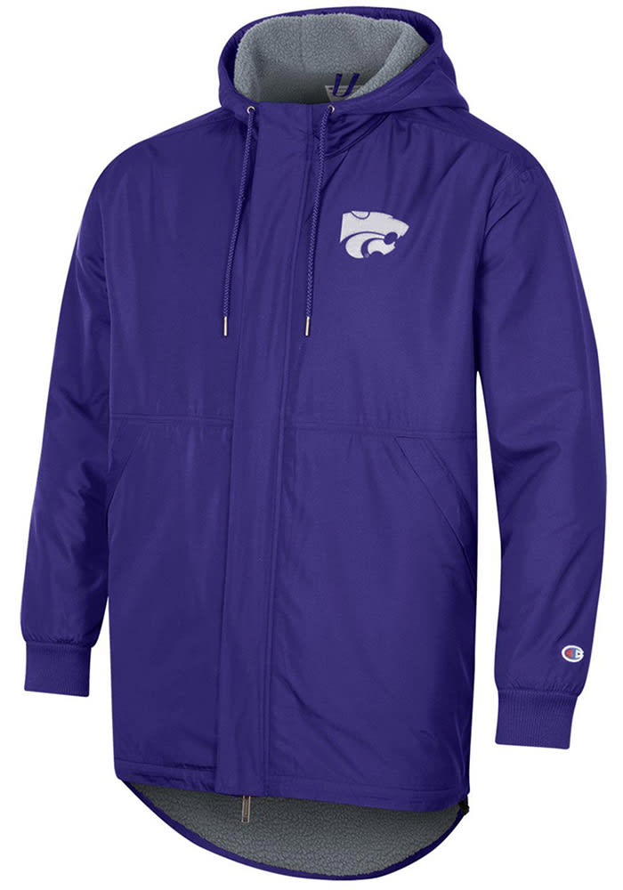 Champion K-State Wildcats Mens Purple Stadium Sherpa Heavyweight Jacket