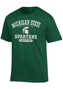 Champion Michigan State Spartans Green Class Of 2027 Short Sleeve T Shirt