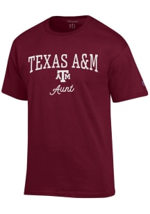 Champion Texas A&amp;M Aggies Womens Maroon Aunt Short Sleeve T-Shirt