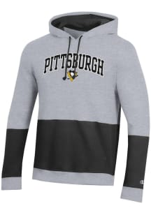 Champion Pittsburgh Penguins Mens Grey Super Fan Fashion Hood