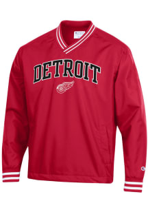 Champion Detroit Red Wings Mens Red Super Fan Scout Pullover Jackets