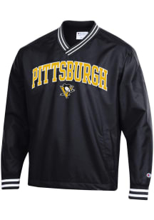 Champion Pittsburgh Penguins Mens Black Super Fan Scout Pullover Jackets