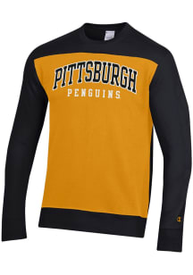 Champion Pittsburgh Penguins Mens Black Super Fan Long Sleeve Fashion Sweatshirt