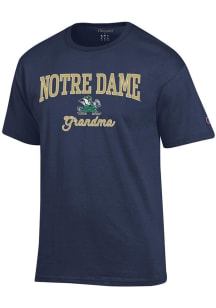 Champion Notre Dame Fighting Irish Womens Navy Blue Grandma Short Sleeve T-Shirt