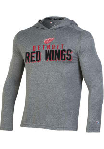 Champion Detroit Red Wings Mens Grey HEATHERED IMPACT Hood