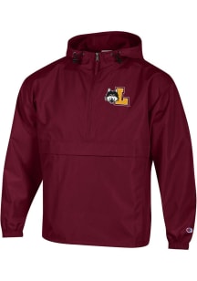 Champion Loyola Ramblers Mens Maroon Primary Logo Packable Light Weight Jacket