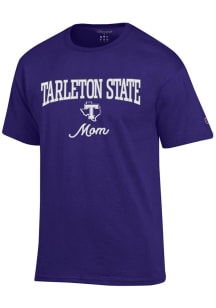 Champion Tarleton State Texans Womens Purple Mom Short Sleeve T-Shirt