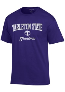 Champion Tarleton State Texans Womens Purple Grandma Short Sleeve T-Shirt
