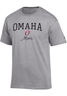 Champion UNO Mavericks Womens Grey Mom Short Sleeve T-Shirt