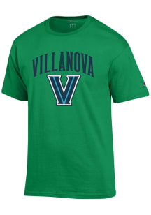 Champion Villanova Wildcats Green Arch Logo St. Patricks Day Short Sleeve T Shirt