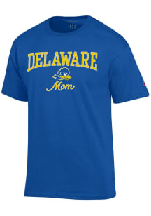 Champion Delaware Fightin' Blue Hens Womens Blue Mom Short Sleeve T-Shirt