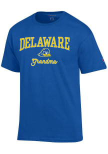 Champion Delaware Fightin' Blue Hens Womens Blue Grandma Short Sleeve T-Shirt
