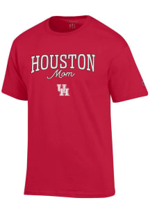 Champion Houston Cougars Womens Red Mom Short Sleeve T-Shirt