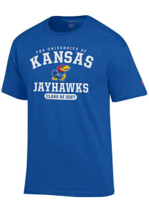 Champion Kansas Jayhawks Blue Class Of 2027 Short Sleeve T Shirt