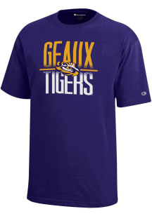 Champion LSU Tigers Youth Purple Geaux Tigers Short Sleeve T-Shirt
