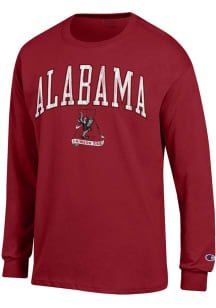 Champion Alabama Crimson Tide Crimson Arch Mascot Long Sleeve T Shirt