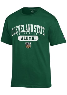 Champion Cleveland State Vikings Green Alumni Pill Short Sleeve T Shirt