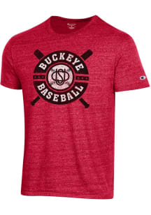 Champion Ohio State Buckeyes Red Heritage Short Sleeve Fashion T Shirt