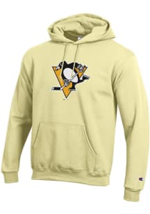 Champion Pittsburgh Penguins Mens Gold Primary Long Sleeve Hoodie