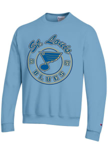 Champion St Louis Blues Mens Blue Powerblend Long Sleeve Crew Sweatshirt