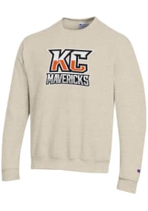 Champion Kansas City Mavericks Mens Oatmeal PRIMARY Long Sleeve Crew Sweatshirt