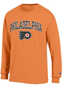 Champion Philadelphia Flyers Orange Heart And Soul Long Sleeve T Shirt