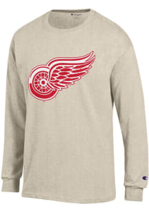 Champion Detroit Red Wings Oatmeal PRIMARY Long Sleeve T Shirt