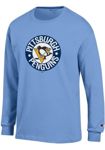 Champion Pittsburgh Penguins Light Blue Primary Long Sleeve T Shirt