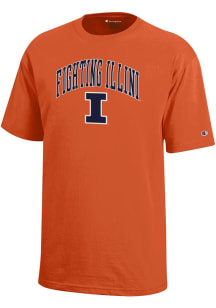 Champion Illinois Fighting Illini Youth Orange NO1 Team Chant Short Sleeve T-Shirt