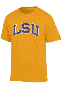 Champion LSU Tigers Gold Arch Name Short Sleeve T Shirt