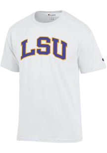 Champion LSU Tigers White Arch Name Short Sleeve T Shirt