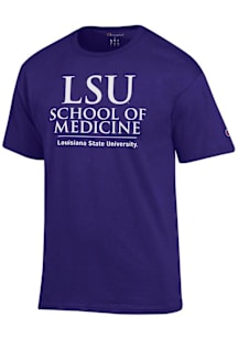 Champion LSU Tigers Purple School of Medicine Short Sleeve T Shirt