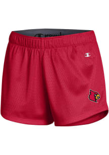 Champion Louisville Cardinals Womens Red Mesh Shorts